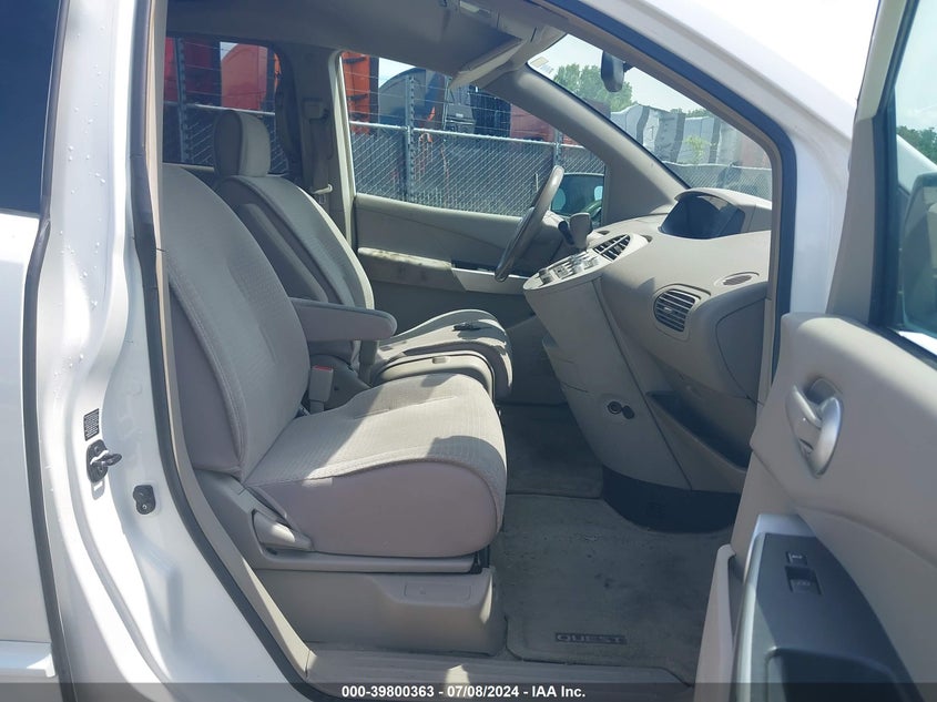 2004 Nissan Quest 3.5 Sl VIN: 5N1BV28U44N334842 Lot: 39800363