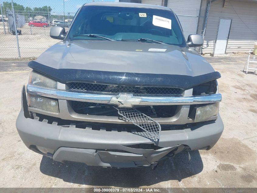 2002 Chevrolet Avalanche 1500 VIN: 3GNEK13T52G230554 Lot: 39800379