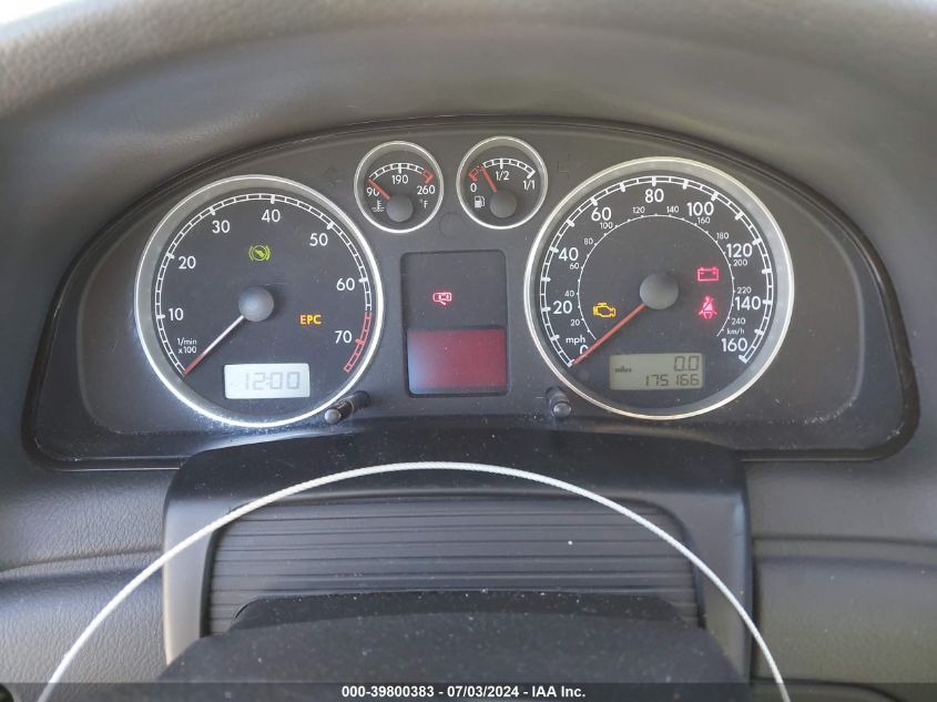 2005 Volkswagen Passat Gls/Gls 1.8T VIN: WVWAD63B55P051064 Lot: 39800383