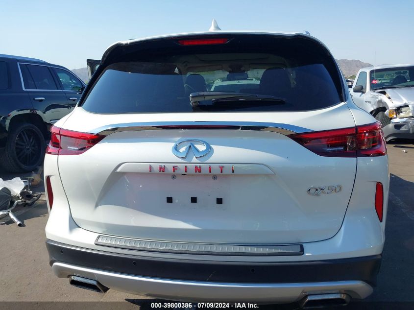 2021 Infiniti Qx50 Sensory VIN: 3PCAJ5CA2MF122949 Lot: 39800386