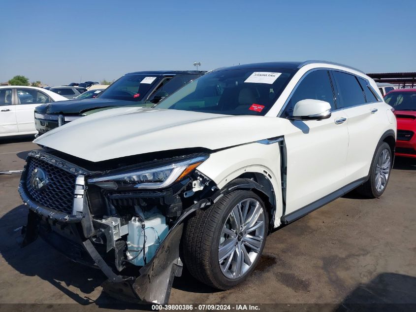 2021 Infiniti Qx50 Sensory VIN: 3PCAJ5CA2MF122949 Lot: 39800386