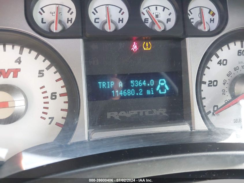 2010 Ford F-150 Svt Raptor VIN: 1FTEX1EV4AFB06610 Lot: 39800406