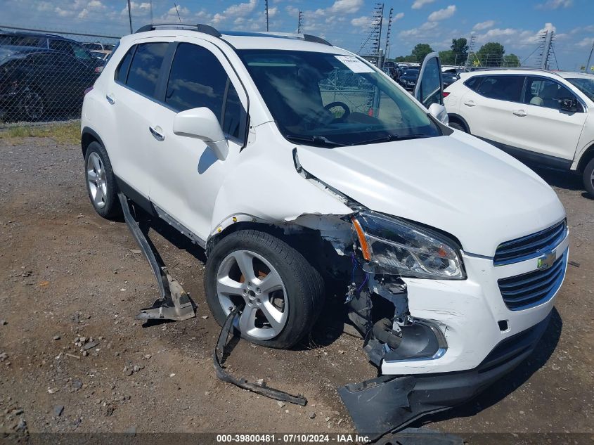 2015 Chevrolet Trax Ltz VIN: KL7CJNSB4FB055275 Lot: 39800481