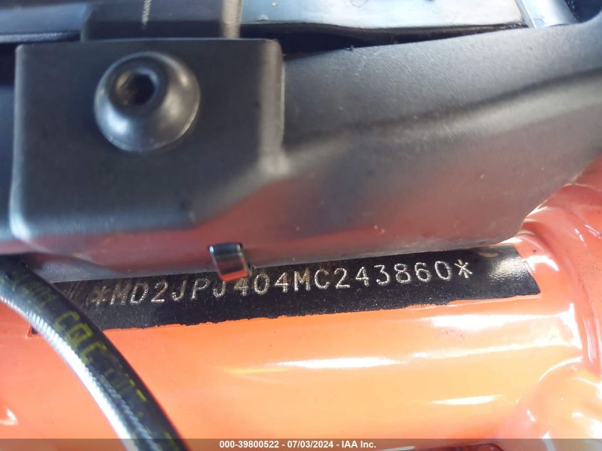 2021 Ktm 390 Duke VIN: MD2JPJ404MC243860 Lot: 39800522