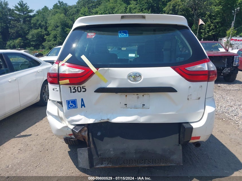 2015 Toyota Sienna L 7 Passenger VIN: 5TDZK3DC2FS635587 Lot: 39800529