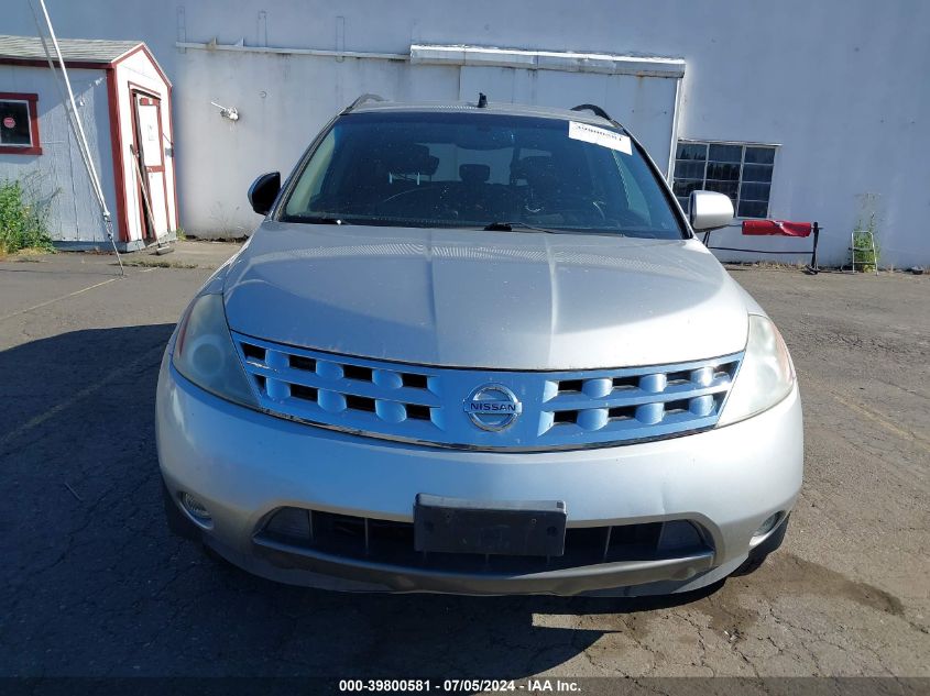 2004 Nissan Murano Sl VIN: JN8AZ08W44W343212 Lot: 39800581