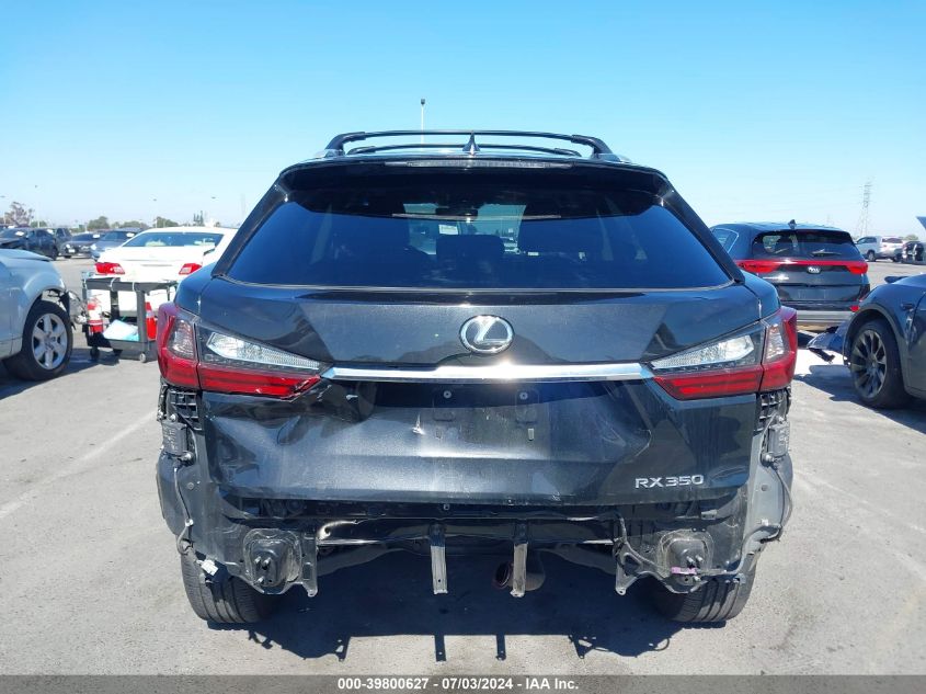 2017 Lexus Rx 350 VIN: 2T2ZZMCAXHC051821 Lot: 39800627