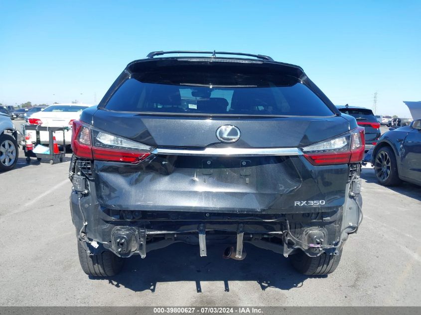 2017 Lexus Rx 350 VIN: 2T2ZZMCAXHC051821 Lot: 39800627