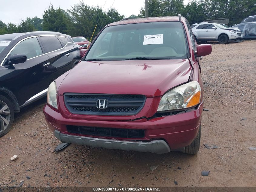 2004 Honda Pilot Ex-L VIN: 2HKYF18534H606151 Lot: 39800716