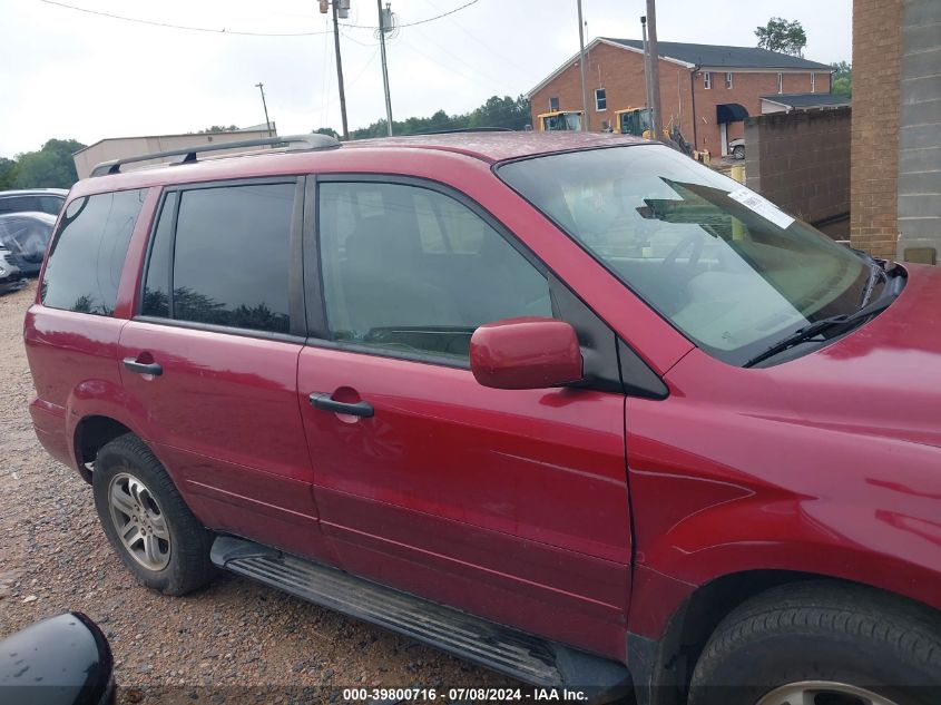 2004 Honda Pilot Ex-L VIN: 2HKYF18534H606151 Lot: 39800716