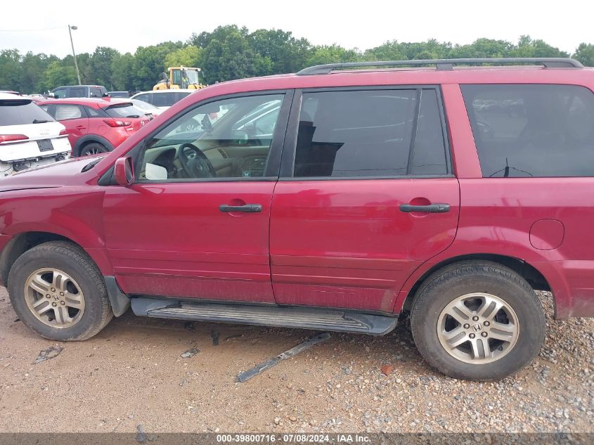 2004 Honda Pilot Ex-L VIN: 2HKYF18534H606151 Lot: 39800716