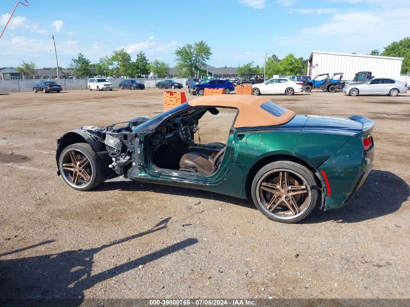 2014 Chevrolet Corvette Stingray Z51 VIN: 1G1YM3D70E5400448 Lot: 39800765