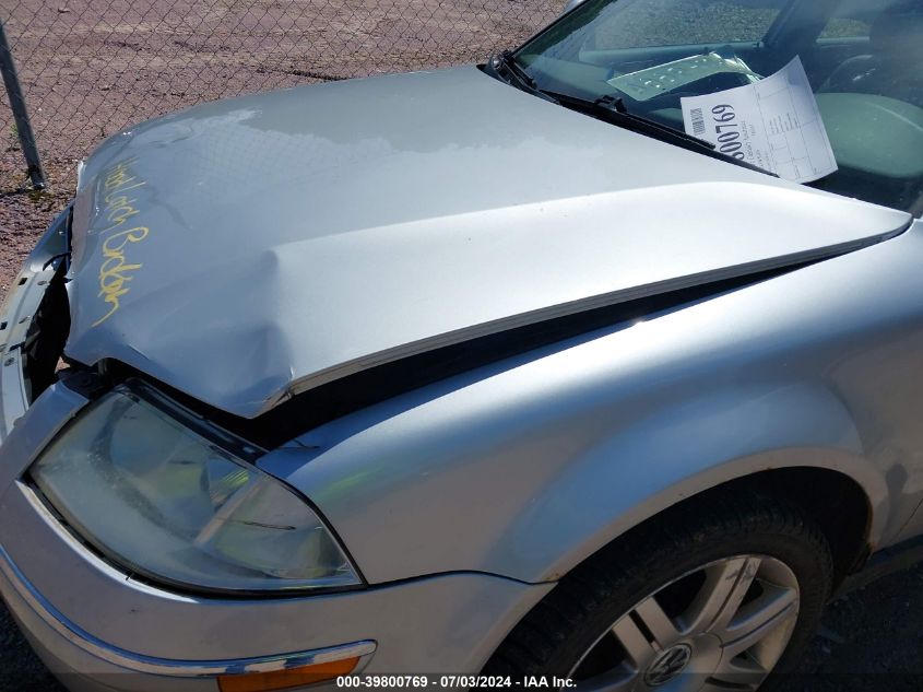 2005 Volkswagen Passat Gls Tdi VIN: WVWAE63B15E082031 Lot: 39800769