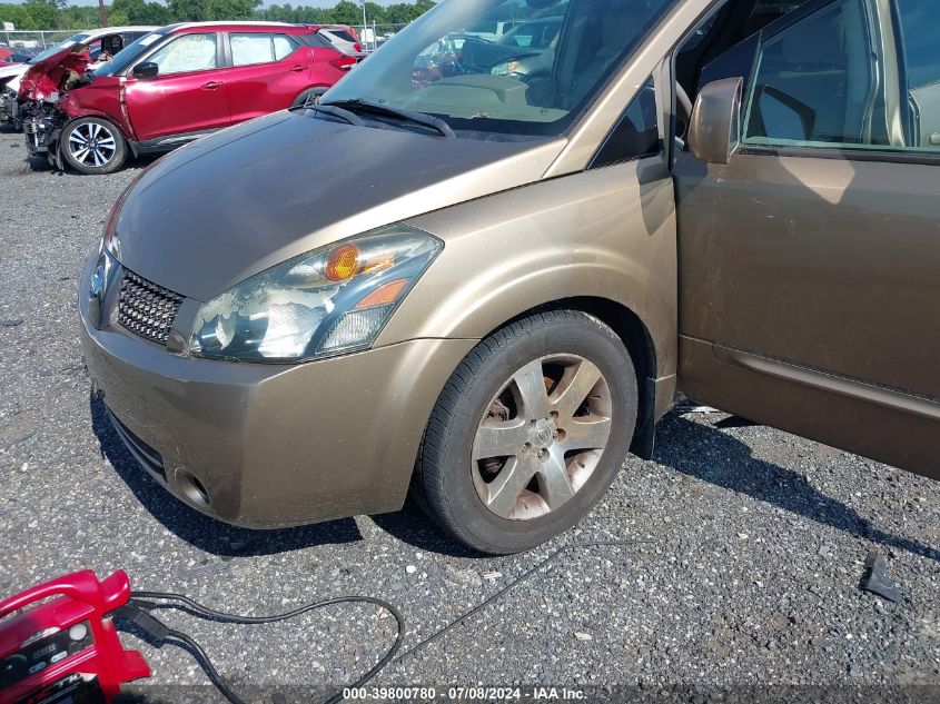 5N1BV28U34N345606 2004 Nissan Quest 3.5 Se