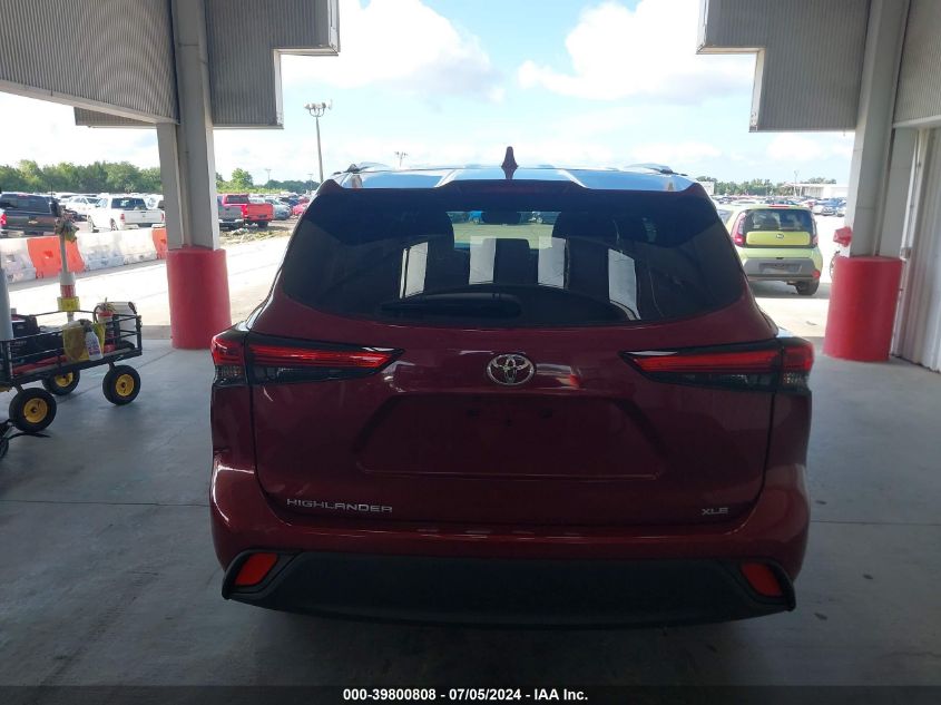 2023 Toyota Highlander Xle VIN: 5TDKDRAH2PS523601 Lot: 39800808