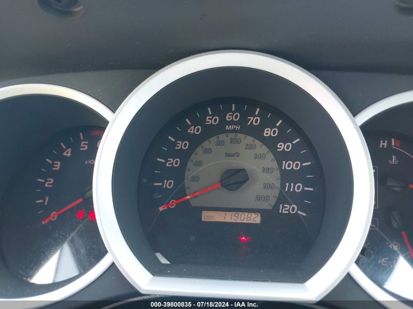 2009 Toyota Tacoma Base V6 VIN: 5TEUU42N69Z655119 Lot: 39800835