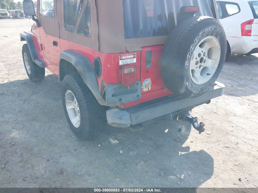 2000 Jeep Wrangler Sport VIN: 1J4FA49S8YP767224 Lot: 39800853