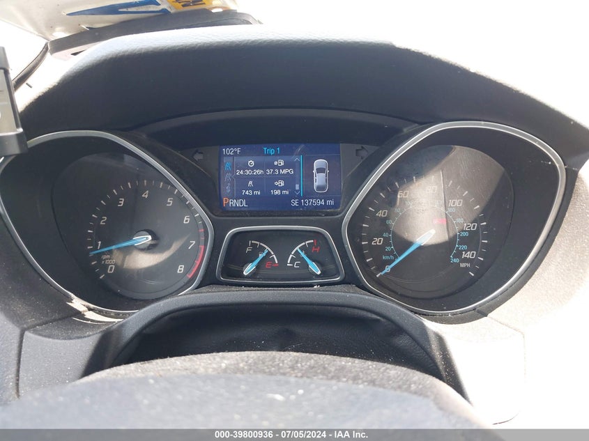 2014 Ford Focus Se VIN: 1FADP3F22EL458514 Lot: 39800936