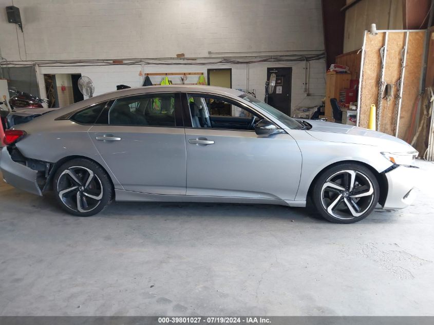 2021 Honda Accord Sport Special Edition VIN: 1HGCV1F47MA086634 Lot: 39801027