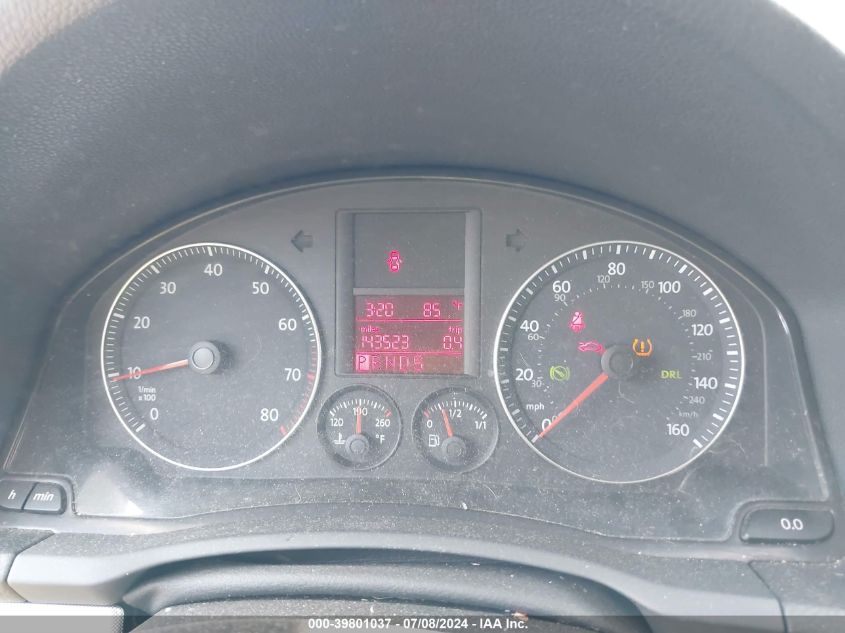 2008 Volkswagen Jetta Wolfsburg VIN: 3VWRJ71K68M191622 Lot: 39801037