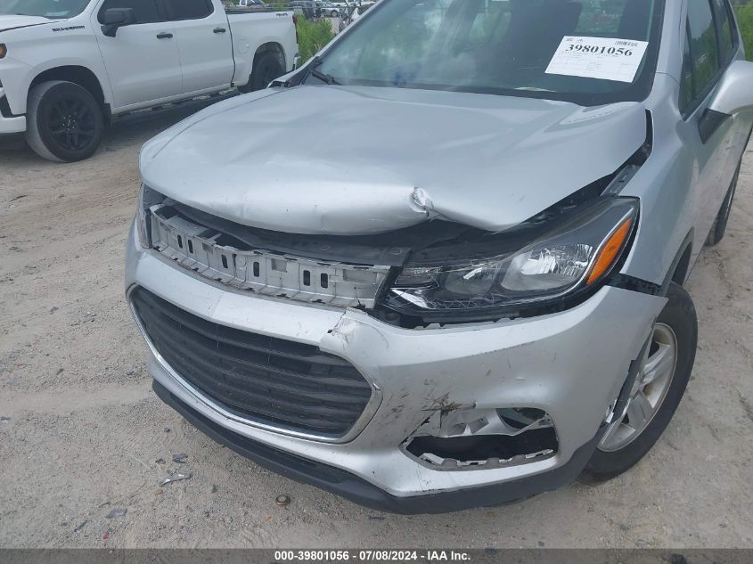 2017 Chevrolet Trax Ls VIN: 3GNCJNSBXHL289691 Lot: 39801056