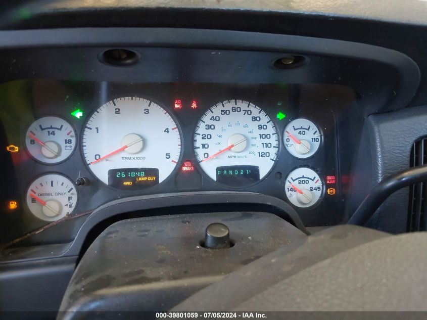 2005 Dodge Ram 2500 Slt/Laramie VIN: 3D7KS28C55G774489 Lot: 39801059