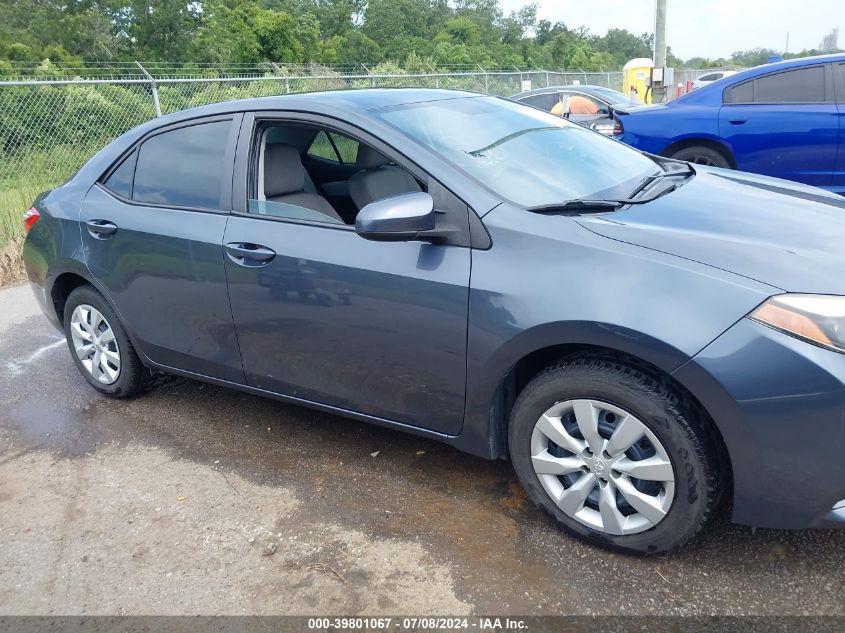 2015 Toyota Corolla Le VIN: 5YFBURHE5FP359344 Lot: 39801067