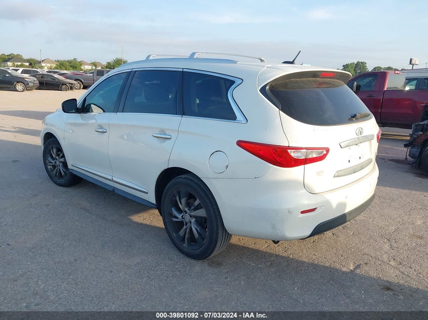 2013 Infiniti Jx35 VIN: 5N1AL0MN4DC312937 Lot: 39801092