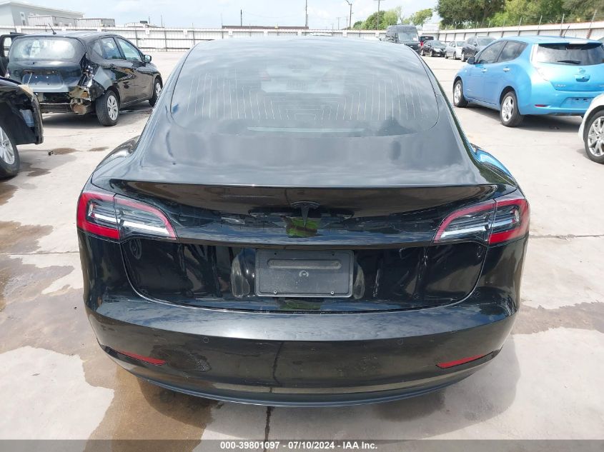 2020 Tesla Model 3 Standard Range Plus Rear-Wheel Drive/Standard Range Rear-Wheel Drive VIN: 5YJ3E1EAXLF643855 Lot: 39801097