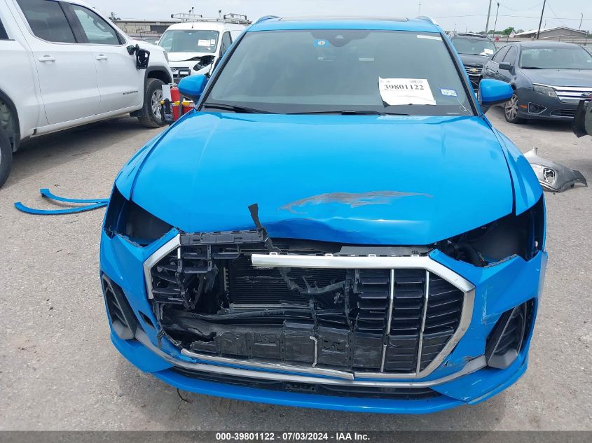 2020 Audi Q3 Premium 45 Tfsi S Line Quattro Tiptronic VIN: WA1DECF37L1017666 Lot: 39801122