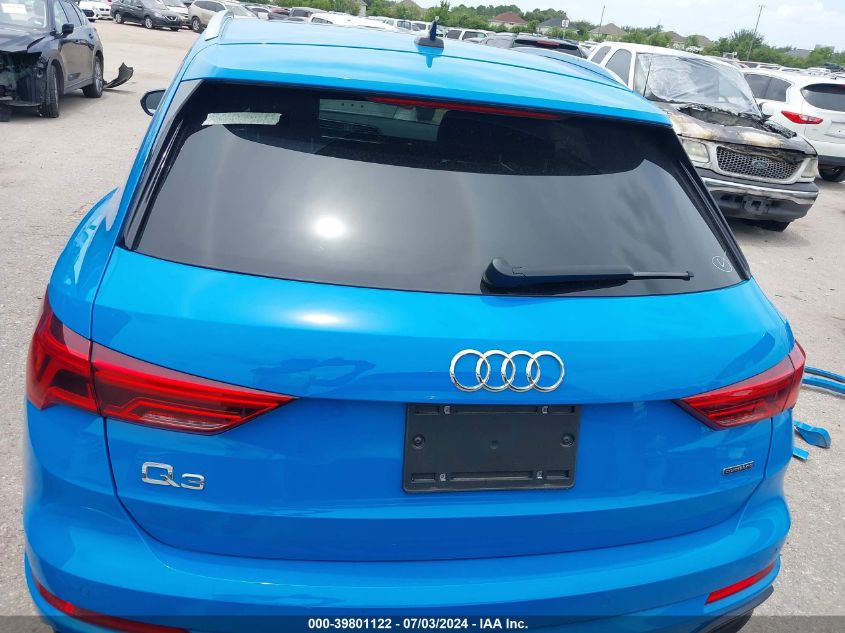 2020 Audi Q3 Premium 45 Tfsi S Line Quattro Tiptronic VIN: WA1DECF37L1017666 Lot: 39801122