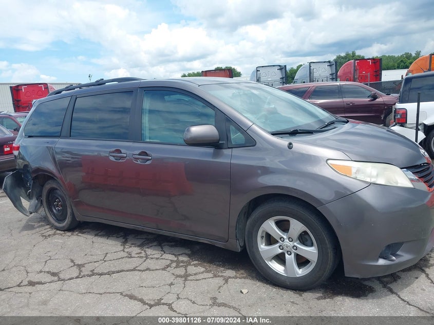 2012 Toyota Sienna Le V6 8 Passenger VIN: 5TDKK3DC7CS248739 Lot: 39801126