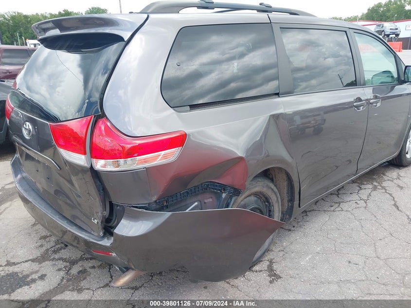 2012 Toyota Sienna Le V6 8 Passenger VIN: 5TDKK3DC7CS248739 Lot: 39801126