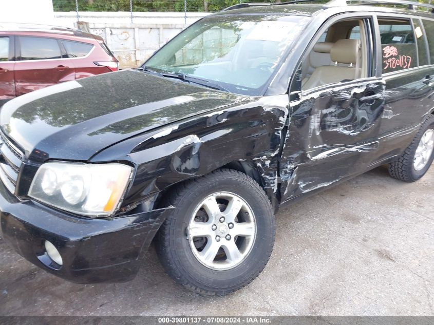 2003 Toyota Highlander Limited VIN: JTEHF21A430153081 Lot: 39801137