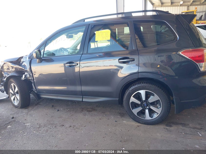 2018 Subaru Forester 2.5I Premium VIN: JF2SJAGC1JH596784 Lot: 39801138