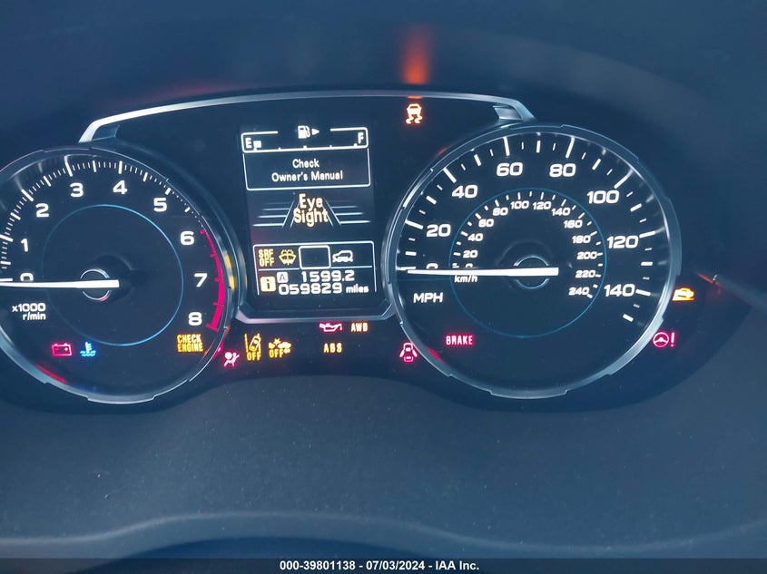 2018 Subaru Forester 2.5I Premium VIN: JF2SJAGC1JH596784 Lot: 39801138