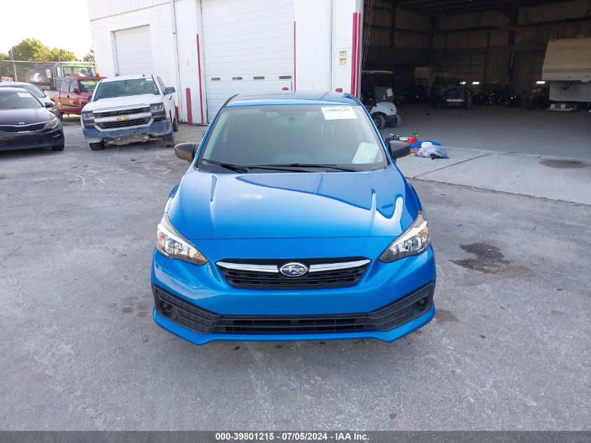 2022 Subaru Impreza Base VIN: 4S3GKAB67N3605350 Lot: 39801215
