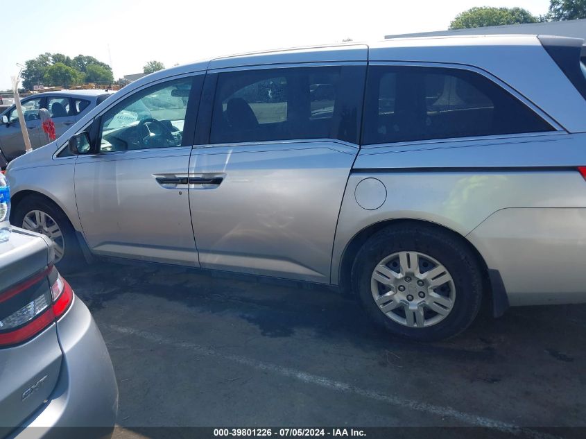 2012 Honda Odyssey Lx VIN: 5FNRL5H22CB056139 Lot: 39801226