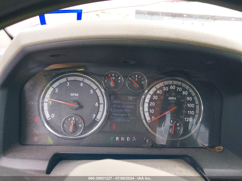 2009 Dodge Ram 1500 VIN: 1D3HB13T39S766998 Lot: 39801227