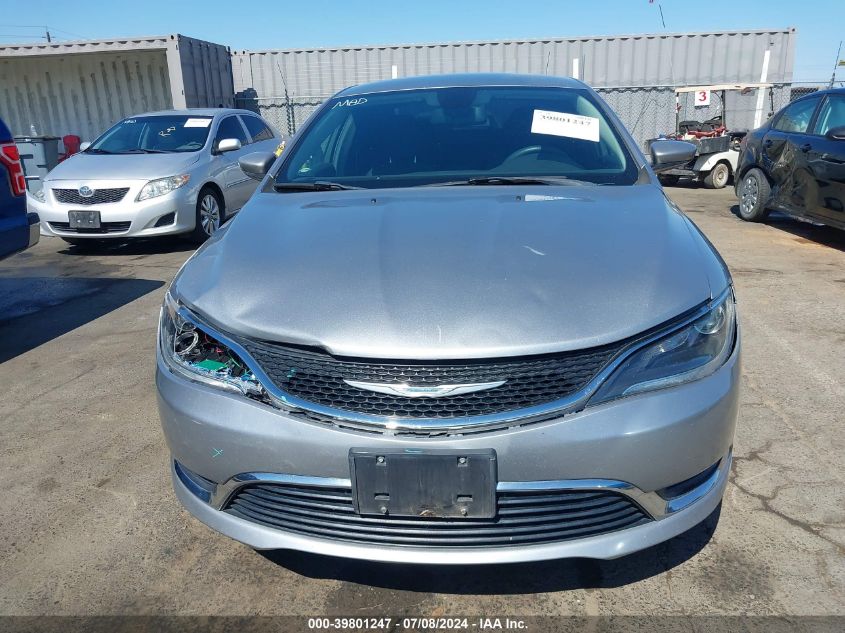 2015 Chrysler 200 Limited VIN: 1C3CCCABXFN721853 Lot: 39801247