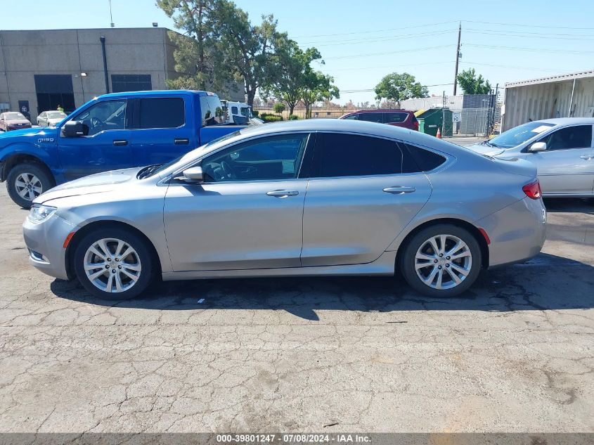 2015 Chrysler 200 Limited VIN: 1C3CCCABXFN721853 Lot: 39801247