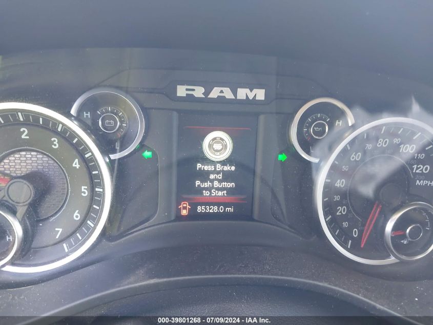 2019 Ram 1500 Big Horn/Lone Star 4X4 5'7 Box VIN: 1C6SRFFT6KN798939 Lot: 39801268