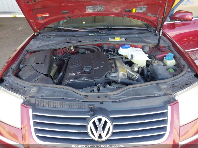 2003 Volkswagen Passat Gl VIN: WVWMD63B53E068503 Lot: 39801291