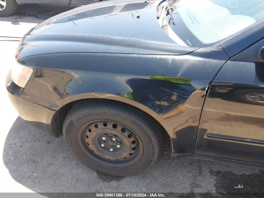 2008 Hyundai Sonata Gls VIN: 5NPET46C38H393741 Lot: 39801366