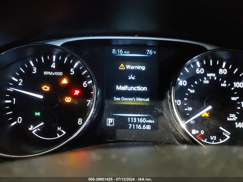 2016 Nissan Rogue Sl VIN: 5N1AT2MV0GC743730 Lot: 39801425