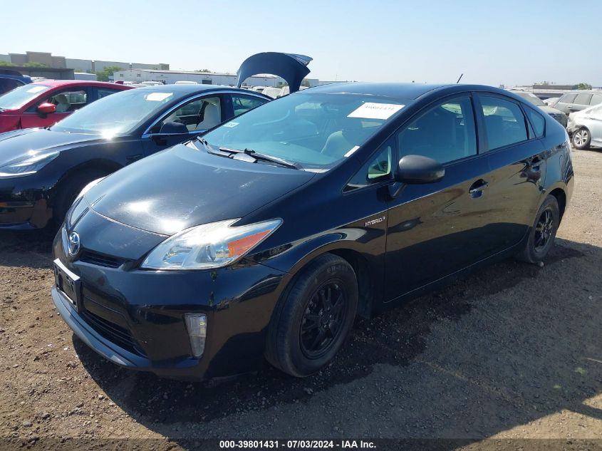 2015 Toyota Prius Two VIN: JTDKN3DU8F0434166 Lot: 39801431