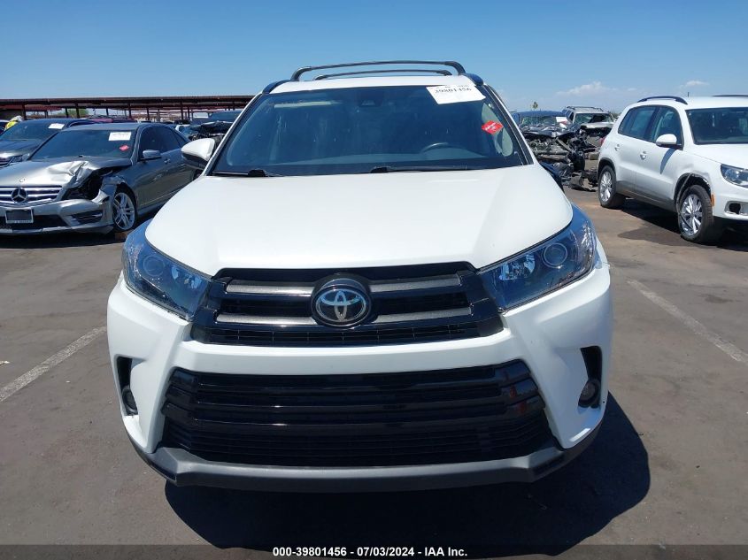 2019 Toyota Highlander Se/Xle VIN: 5TDKZRFH4KS349131 Lot: 39801456