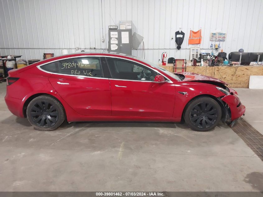 2018 Tesla Model 3 Long Range/Performance VIN: 5YJ3E1EB4JF087953 Lot: 39801462