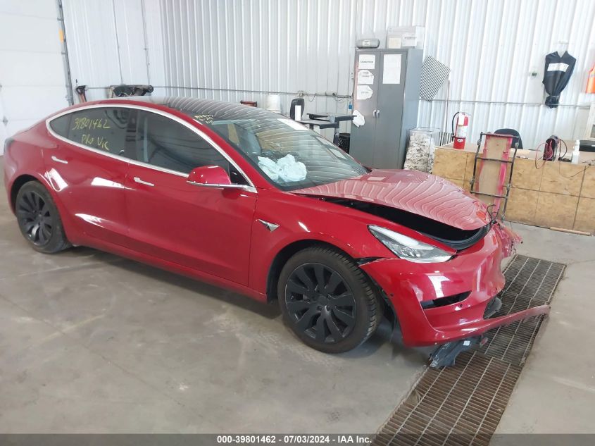 2018 Tesla Model 3 Long Range/Performance VIN: 5YJ3E1EB4JF087953 Lot: 39801462