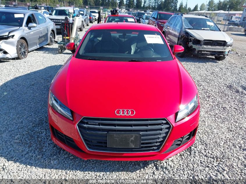 2017 Audi Tt 2.0T VIN: TRUC5AFV0H1012510 Lot: 39801478